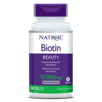 حبوب البيوتين Natrol Biotin Maximum Strength 10000 mcg